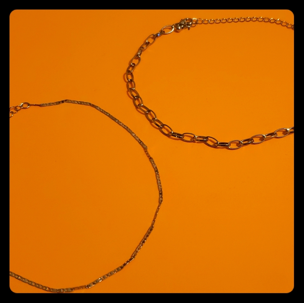 2 choker necklaces